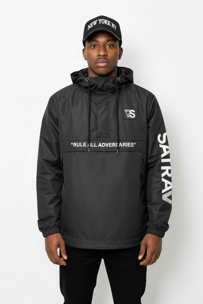 ジャケット・アウター RANRA anorak hoodie steinn SATRAA - ANORAK PULLOVER “TO RULE ALL ADVERSARIES”