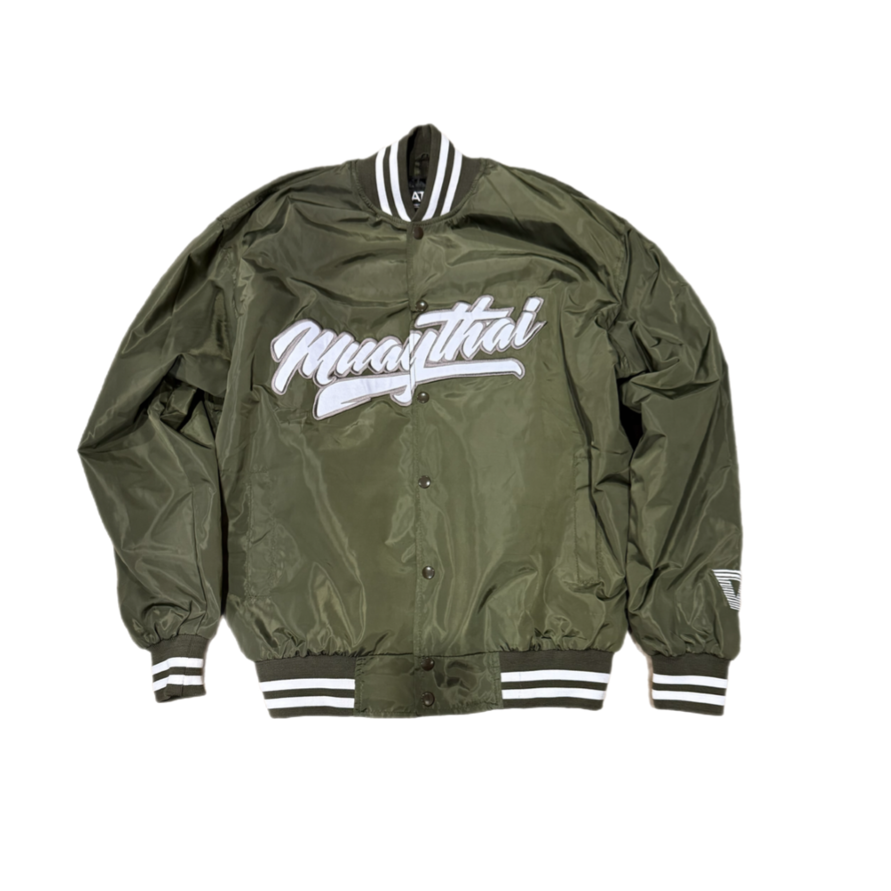 SATRAA - ART 8 LIMBS YAK VARSITY JACKET ARMY GRN SATRAA - ART 8 LIMBS YAK VARSITY JACKET ARMY GRN