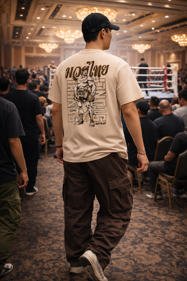 SATRAA - MUAY THAI “HANDS OF STONE” OVERSIZED TEE