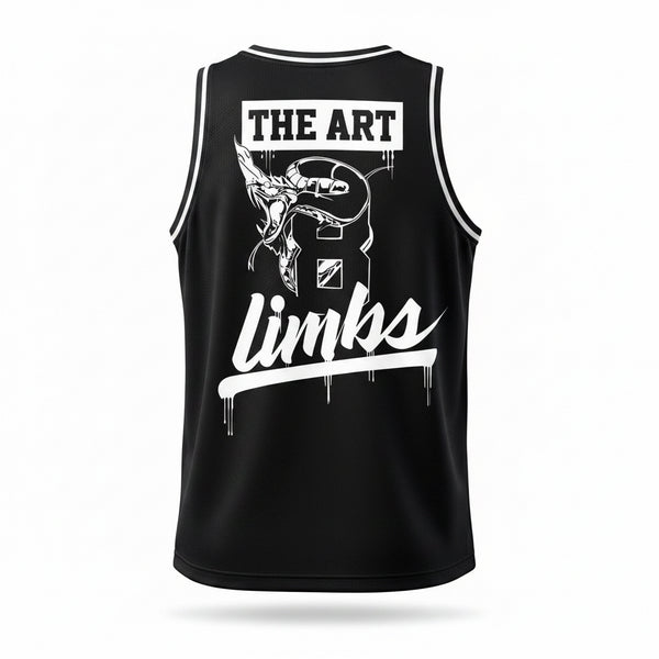 SATRAA - ART OF 8 LIMBS BASKETBALL JERSEY BLK