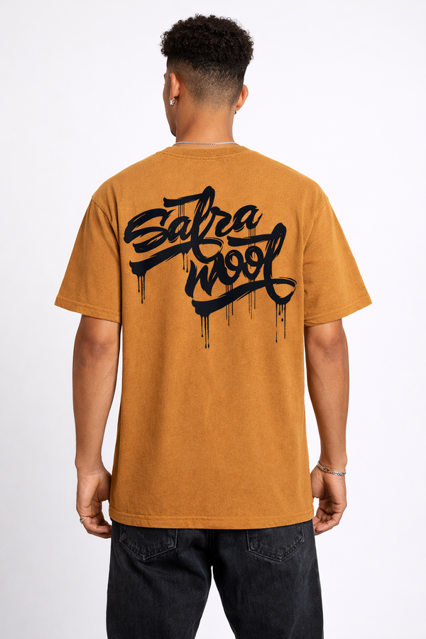 SATRAA- SATRAWOOT YAKI BROWN TEE