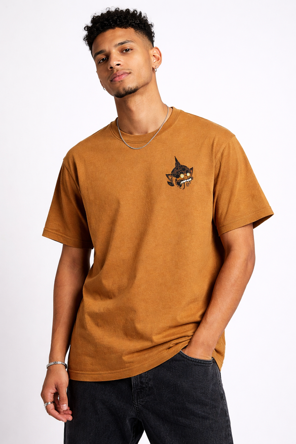 SATRAA- SATRAWOOT YAKI BROWN TEE