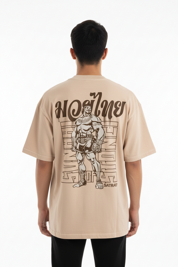 SATRAA - MUAY THAI “HANDS OF STONE” OVERSIZED TEE
