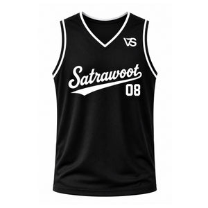 SATRAA - ART OF 8 LIMBS BASKETBALL JERSEY BLK