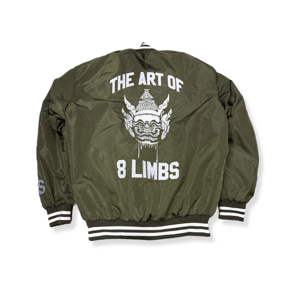 SATRAA - ART 8 LIMBS YAK VARSITY JACKET ARMY GRN