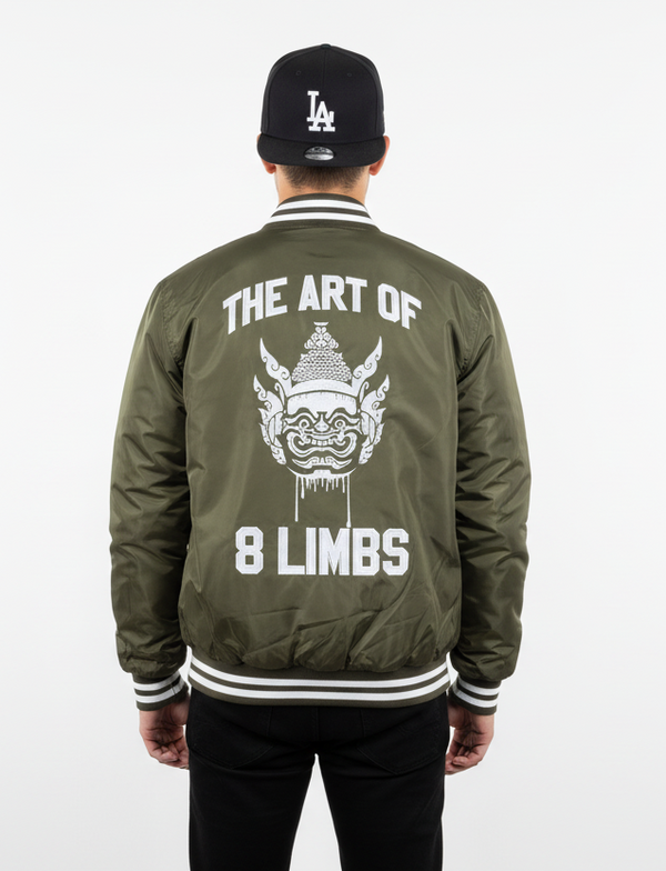 SATRAA - ART 8 LIMBS YAK VARSITY JACKET ARMY GRN