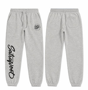 SATRAA - LOGO JOGGERS PANTS HEATHER GREY