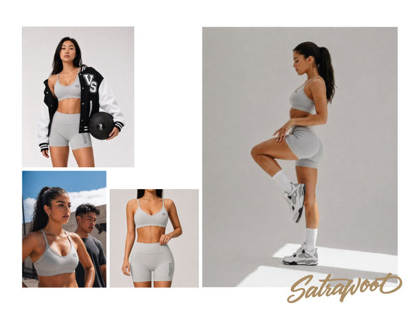 SATRAA- SPAGHETTI STRAP SPORTS BRA