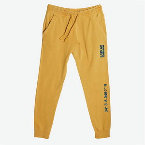 SATRAA - LOGO JOGGERS PANTS MUSTARD YELLOW - SATRAA