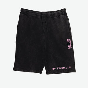 SATRAA - SIGNATURE SWEAT SHORTS VINTAGE BLACK - SATRAA