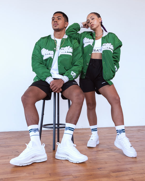 SATRAA - HANUMAN VARSITY JACKET GREEN
