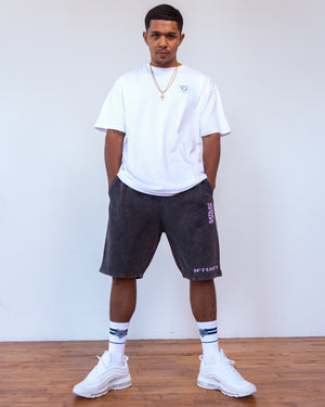 SATRAA - SIGNATURE SWEAT SHORTS VINTAGE BLACK - SATRAA