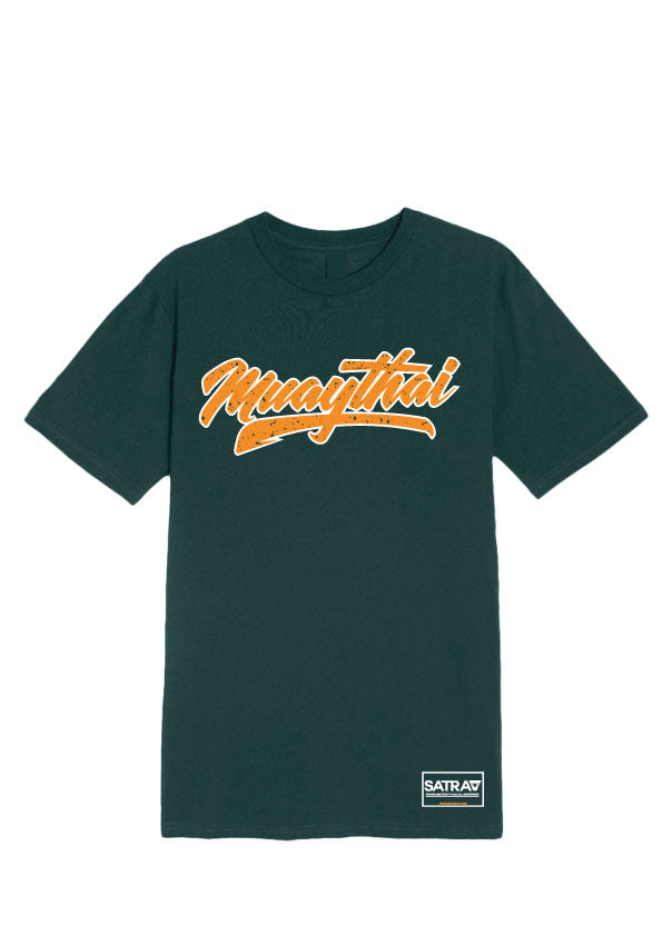 SATRAA - MUAY THAI FONT GREEN TEE - SATRAA