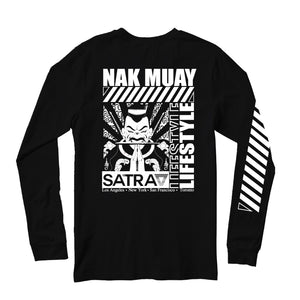SATRAA - NAKMUAY LIFESTYLE LONGSLEEVE BLACK - SATRAA
