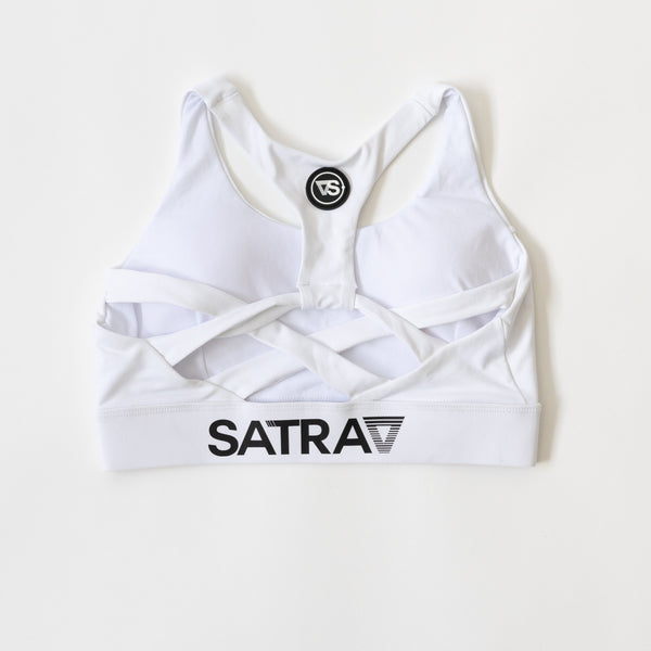 SATRAA- SPORTS TECH BRA WHITE - SATRAA