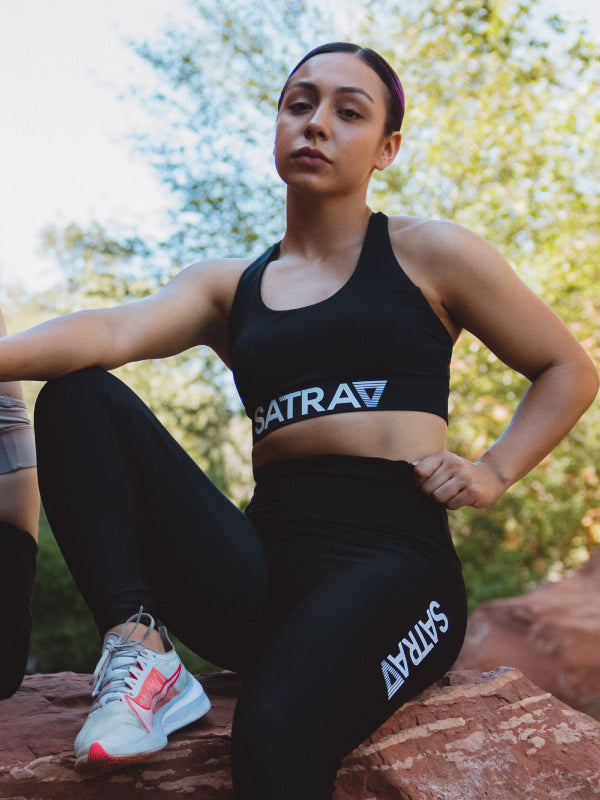 SATRAA- SPORTS TECH BRA BLACK