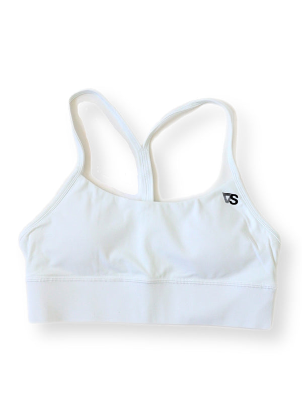 SATRAA - SPORTS BRA RACER BACK WHITE