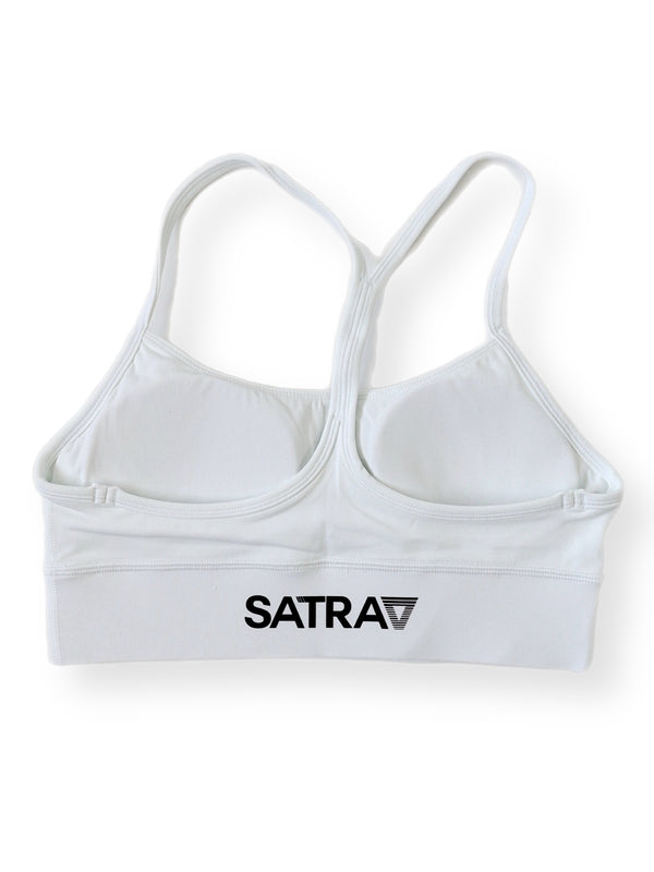 SATRAA - SPORTS BRA RACER BACK WHITE